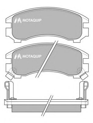 LVXL841 MOTAQUIP Тормозная система Комплект тормозных колодок, дисковый тормоз