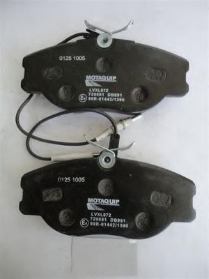 LVXL872 MOTAQUIP Brake Pad Set, disc brake