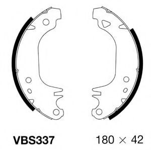 VBS337 MOTAQUIP Brake System Brake Shoe Set