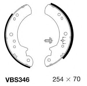 VBS346 MOTAQUIP Brake System Brake Shoe Set
