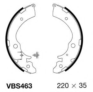 VBS463 MOTAQUIP Brake System Brake Shoe Set