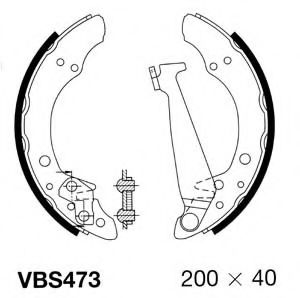 VBS473 MOTAQUIP Brake Shoe Set