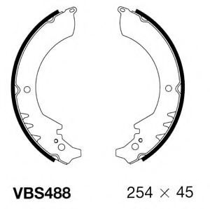 VBS488 MOTAQUIP Brake System Brake Shoe Set
