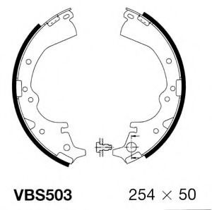 VBS503 MOTAQUIP Brake System Brake Shoe Set