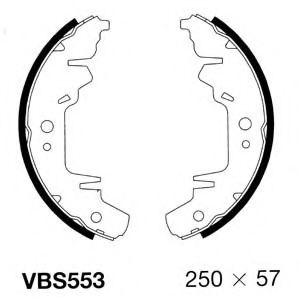 VBS553 MOTAQUIP Тормозная система Комплект тормозных колодок