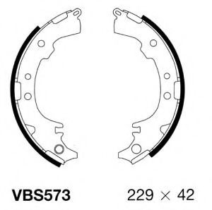 VBS573 MOTAQUIP Brake System Brake Shoe Set