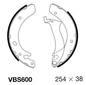 VBS600 MOTAQUIP Brake Shoe Set