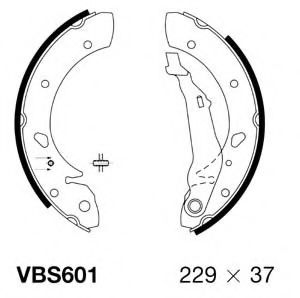 VBS601 MOTAQUIP Brake Shoe Set