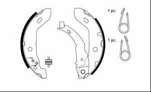VBS647 MOTAQUIP Brake System Brake Shoe Set
