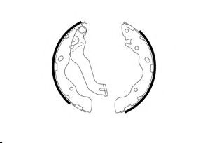 VBS690 MOTAQUIP Brake System Brake Shoe Set