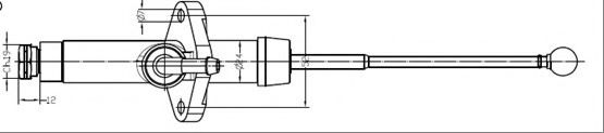 VCM127 MOTAQUIP Clutch Master Cylinder, clutch