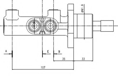 VMC199 MOTAQUIP Brake Master Cylinder