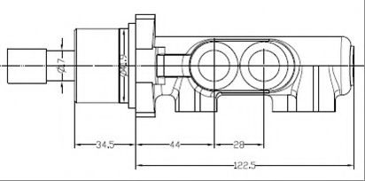 VMC235 MOTAQUIP Brake System Brake Master Cylinder