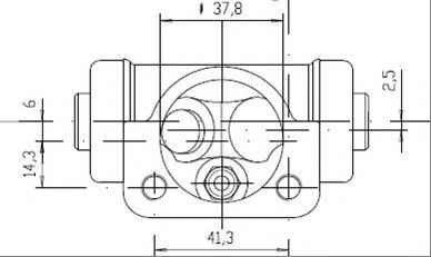 VWC238 MOTAQUIP Wheel Brake Cylinder