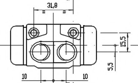 VWC342 MOTAQUIP Wheel Brake Cylinder