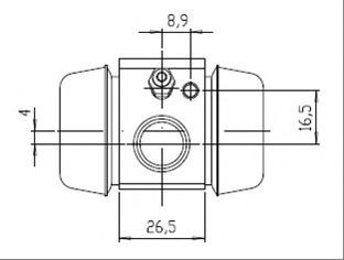 VWC499 MOTAQUIP Brake System Wheel Brake Cylinder