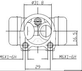 VWC567 MOTAQUIP Wheel Brake Cylinder