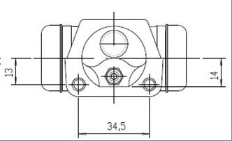 VWC620 MOTAQUIP Brake System Wheel Brake Cylinder