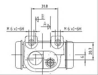 VWC667 MOTAQUIP Wheel Brake Cylinder