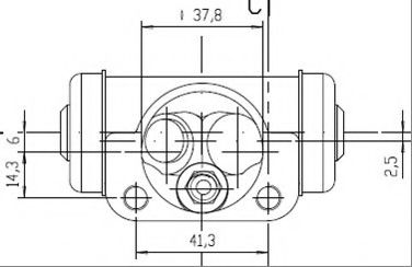 VWC697 MOTAQUIP Brake System Wheel Brake Cylinder