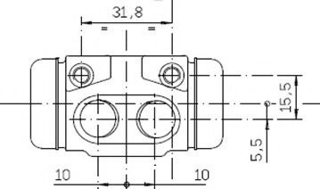 VWC829 MOTAQUIP Wheel Brake Cylinder