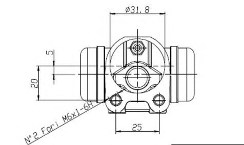 VWC856 MOTAQUIP Brake System Wheel Brake Cylinder