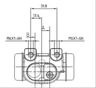 VWC883 MOTAQUIP Тормозная система Колесный тормозной цилиндр