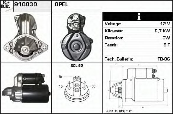 910030 EDR Suspension Protective Cap/Bellow, shock absorber