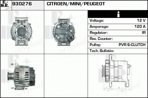 930276 EDR Coil, magnetic-clutch compressor