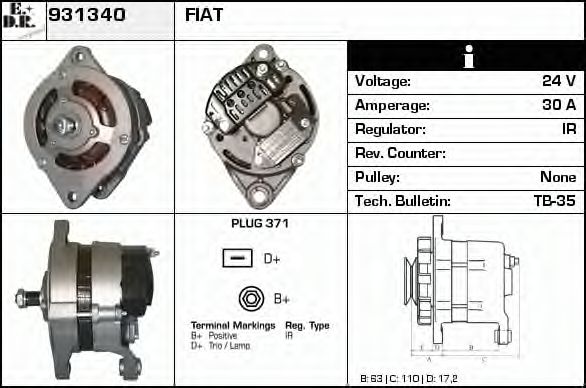 931340 EDR Retrofit Kit, air conditioning