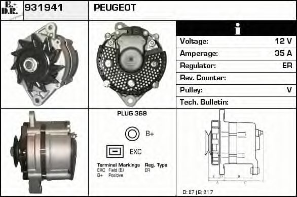 931941 EDR Retrofit Kit, air conditioning