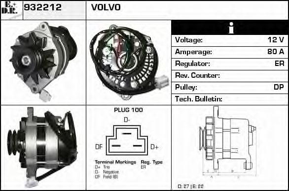 932212 EDR Air Conditioning Control Valve, compressor