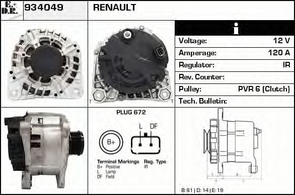 934049 EDR Generator