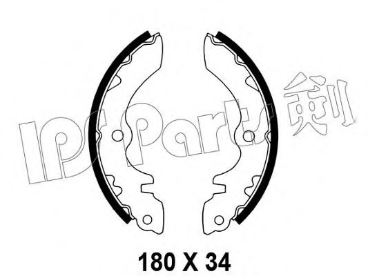IBL-4802 IPS+PARTS Brake Shoe Set