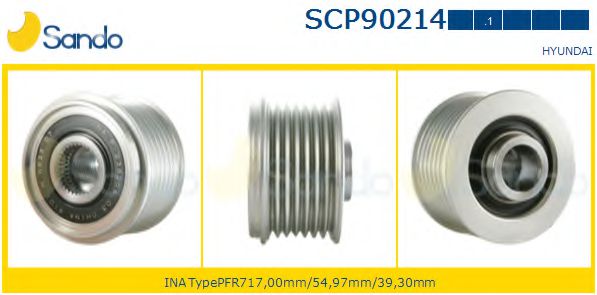 SCP90214.1 SANDO Pulley, alternator