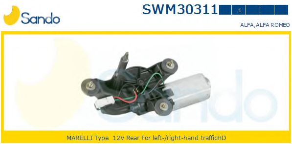 SWM30311.1 SANDO Wiper Motor