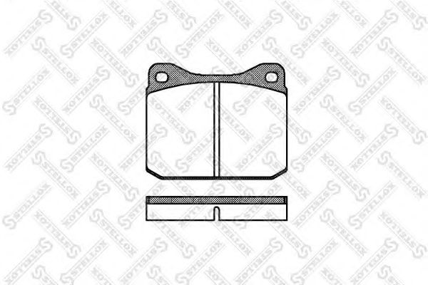 021 010-SX STELLOX Brake Pad Set, disc brake