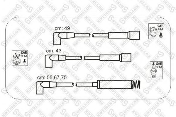 10-32311-SX STELLOX Ignition System Ignition Cable Kit