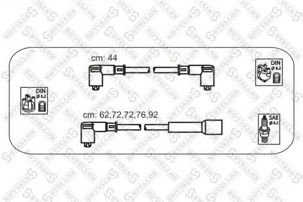 10-38087-SX STELLOX Ignition System Ignition Cable Kit