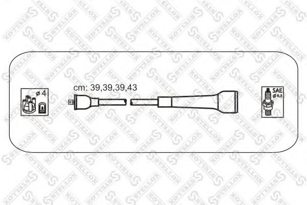 10-38401-SX STELLOX Ignition System Ignition Cable Kit