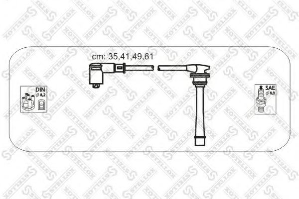 10-38412-SX STELLOX Ignition Cable Kit