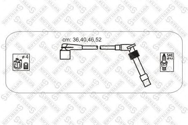 10-38460-SX STELLOX Ignition System Ignition Cable Kit