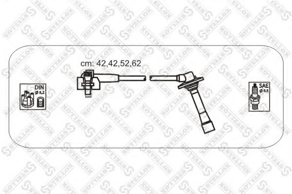 10-38488-SX STELLOX Ignition System Ignition Cable Kit