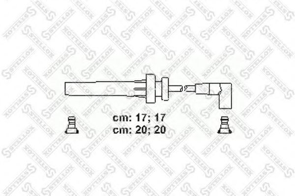 10-38589-SX STELLOX Ignition System Ignition Cable Kit