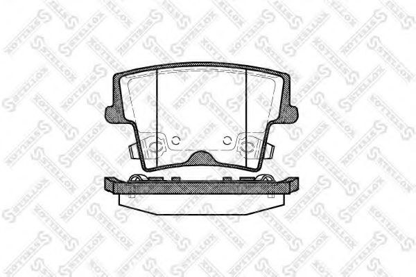 1138 008-SX STELLOX Brake System Brake Pad Set, disc brake