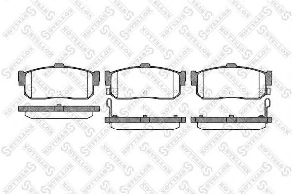 377 012-SX STELLOX Brake Pad Set, disc brake