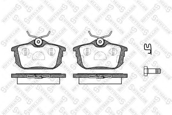 616 012-SX STELLOX Brake Pad Set, disc brake