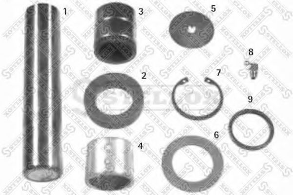 84-16051-SX STELLOX Wheel Suspension Repair Kit, kingpin