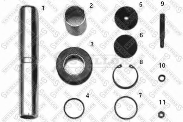84-16066-SX STELLOX Wheel Suspension Repair Kit, kingpin