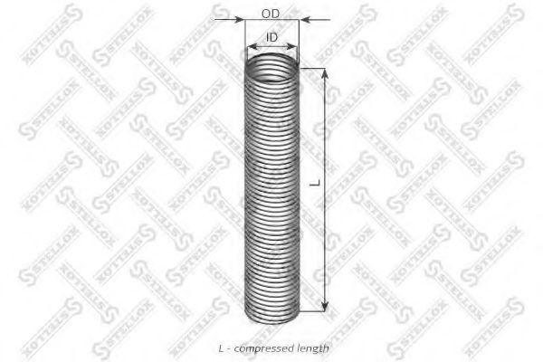 82-01636-SX STELLOX Exhaust System Corrugated Pipe, exhaust system